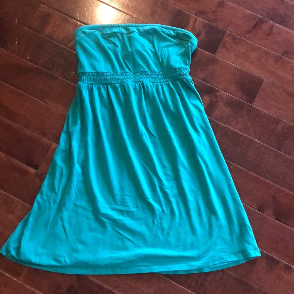 Strapless dress or swim cover up